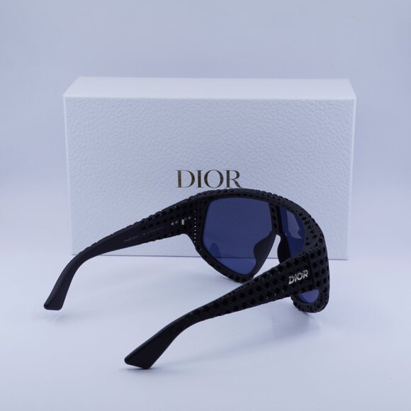 Final Price! Dior DIOR3D M1U 11B0 Black/Blue Sunglasses - Picture 4 of 9